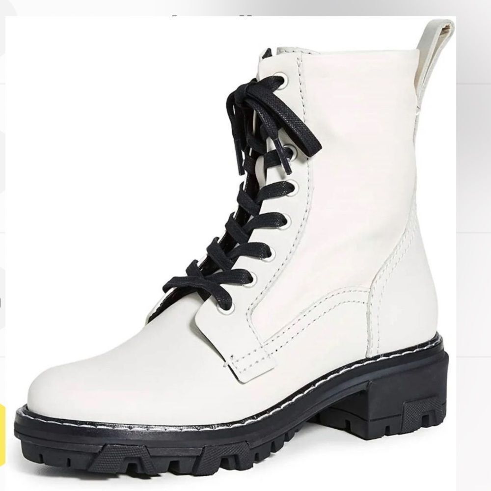 Rag & Bone White Shiloh Ankle Boots | Size 39.5
Brand New